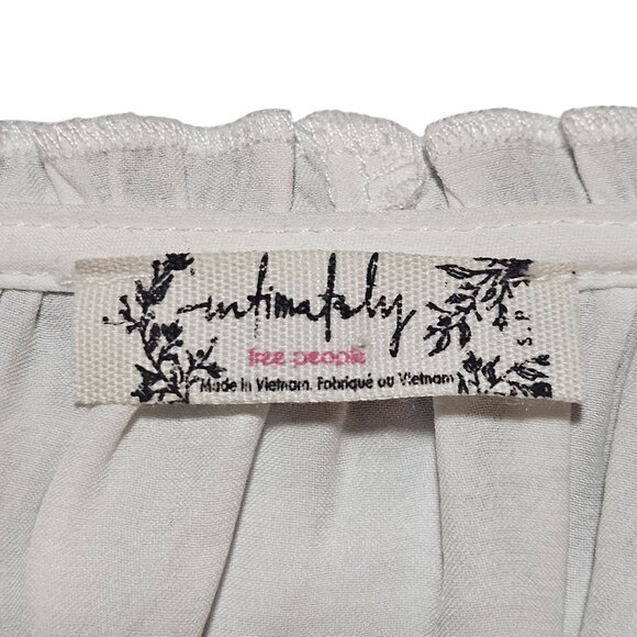 Free People NWT Women’s Ivory Peasant Bodysuit S  Boho Chic Academia, Poetcore - Picture 4 of 15